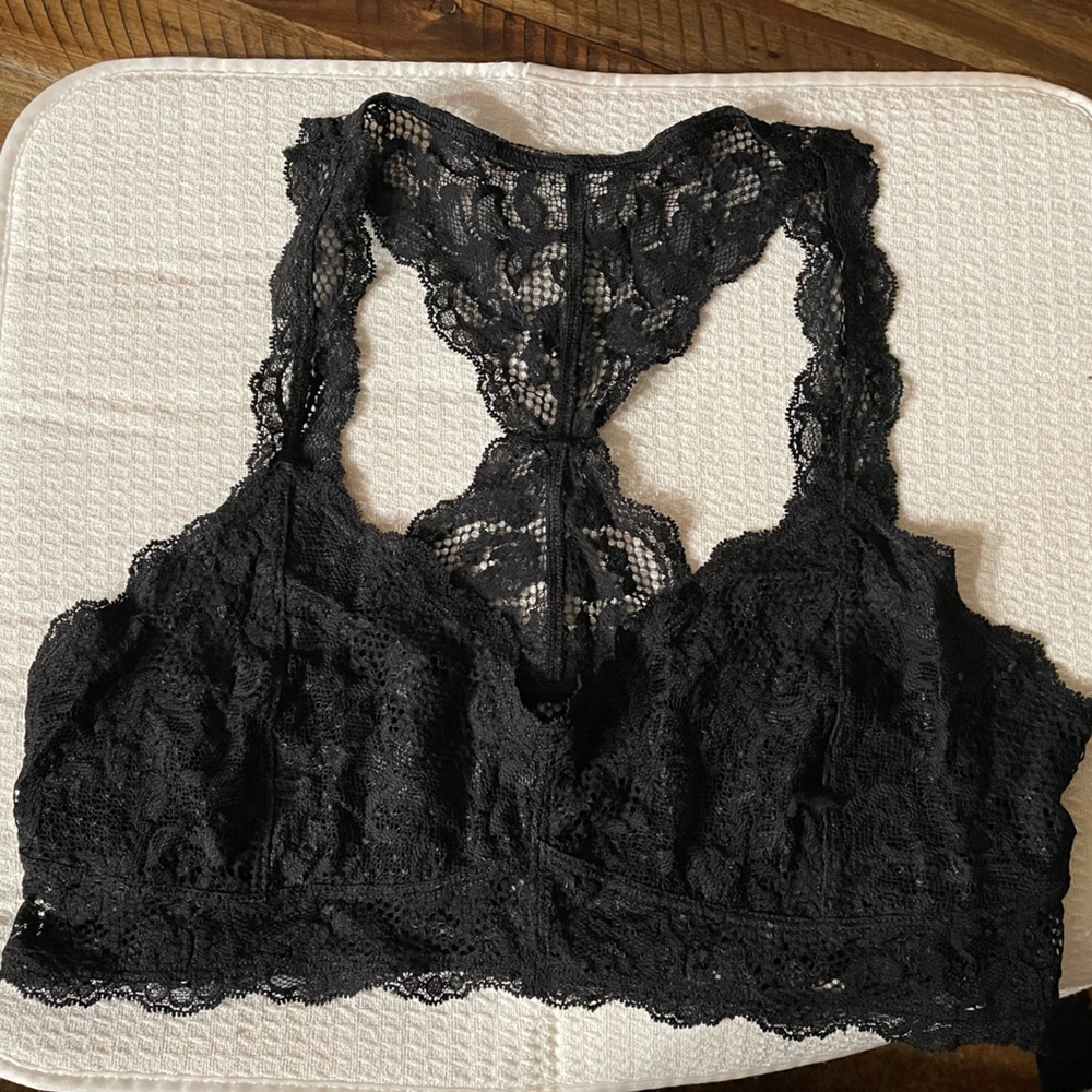 Express Black Lace Bralette